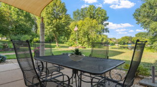 Lake side patio