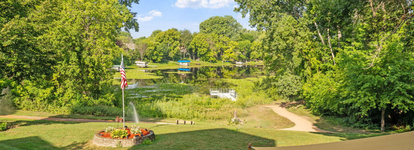 Golf course overlooking Lake Mitchell at Elim Shores